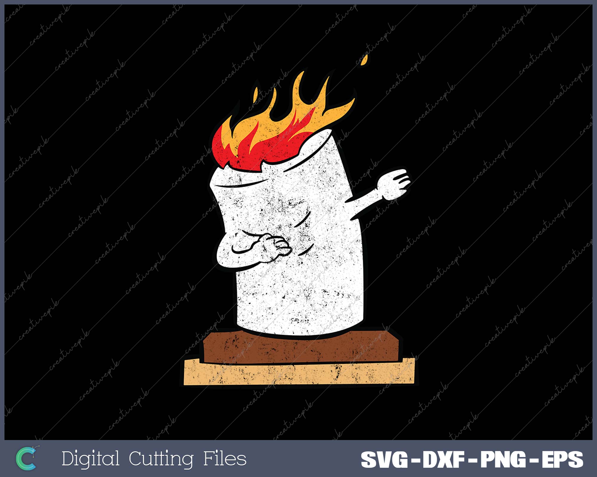 Smores Camping Marshmallow Halloween Dabbing Marshmallows